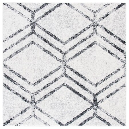 Safavieh 6 x 6 ft. Adirondack Power Loomed Square Area Rug Ivory & Grey ADR253A-6SQ